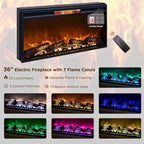 Farmhouse Fireplace TV Stand for 85 Inch TV, Entertainment Center