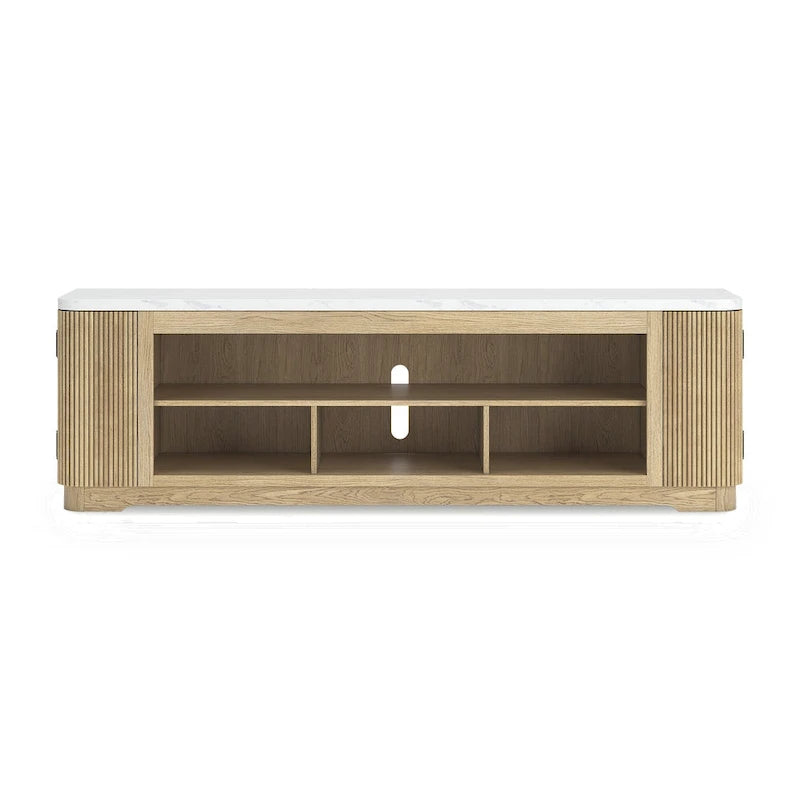 Signature Design by Ashley Camdill Brown 80 TV Stand for TVs up to 90 - 79.5 W x 18.5 D x 24.5 H
