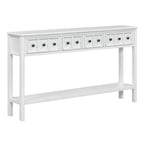 Rustic 4-drawer Entryway Console Table