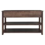 Retro Design Console Table with Two Open Shelves