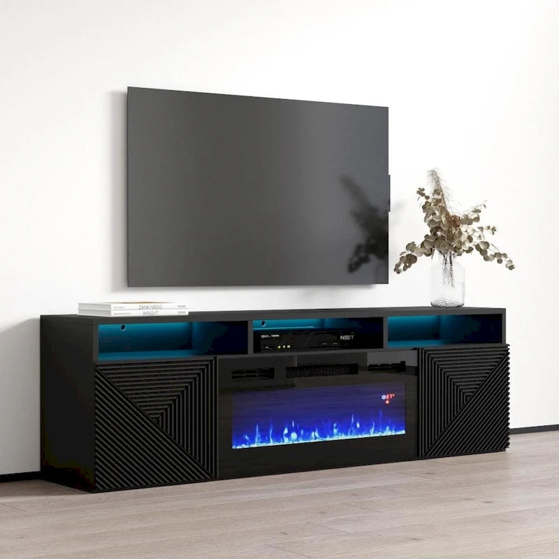 Giza EF Wall Mounted Electric Fireplace Modern 63 TV Stand
