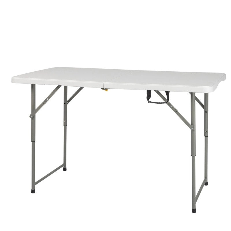 4 ft. Plastic Adjustable Height Folding Table