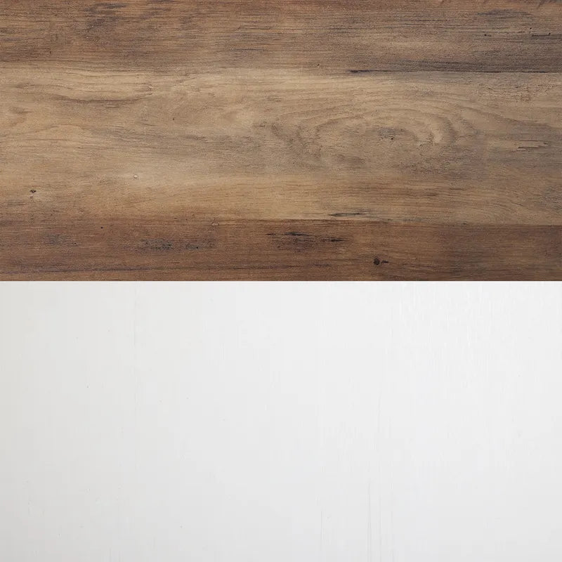 WAMPAT Farmhouse Sliding Barn Door TV Stand