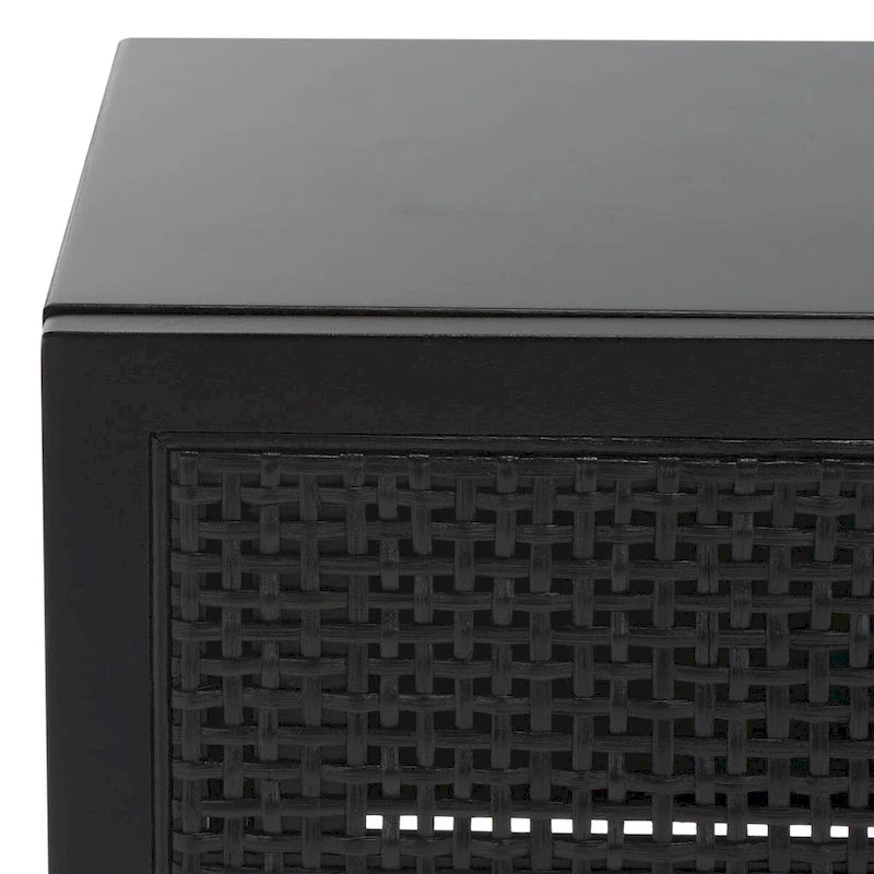 SAFAVIEH Capitola 2-Drawer Rattan Console Table - 42 In. W x 14 In. D x 31 In. H - 42Wx14Dx31H