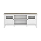 Bush Furniture Mayfield 60W TV Stand with Doors and Shelves.