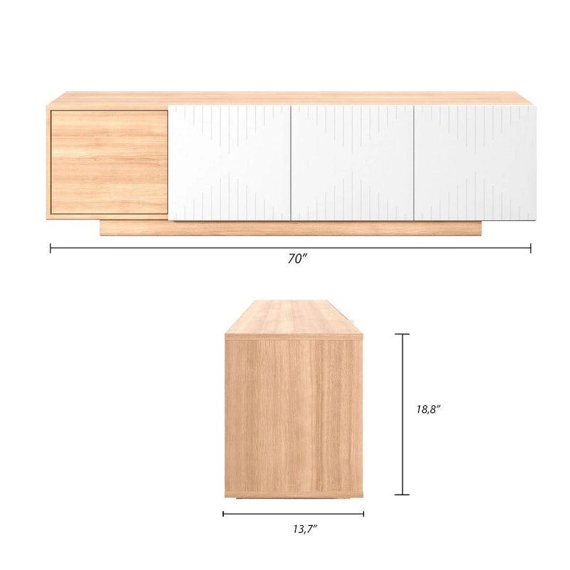 Nexera Riva TV Stand for TVs up to 80 inches